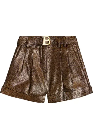 Balmain LamÃ© shorts