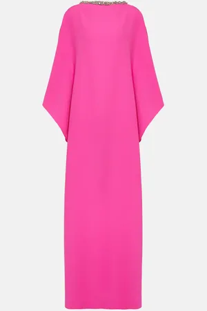 Safiyaa Amarella crystal-embellished crÃªpe gown