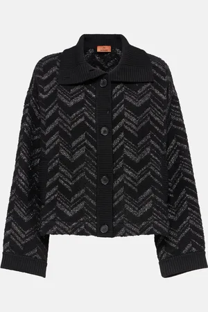 Missoni Zigzag lamÃ© and bouclÃ© cardigan