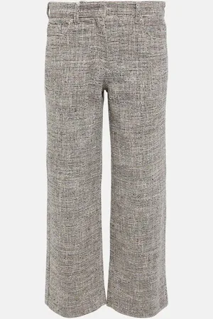 Max Mara Lira cropped cotton-blend pants