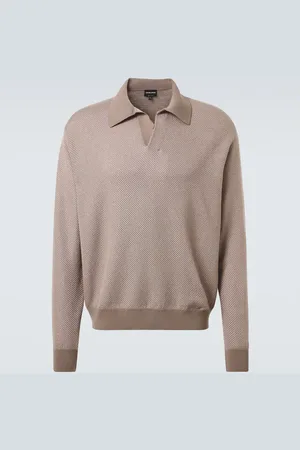 Giorgio Armani Wool-blend polo sweater