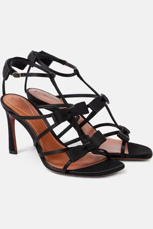 ZIMMERMANN Tux 85 bow-detail satin sandals