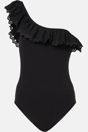 ULLA JOHNSON Solara Maillot ruflfed swimsuit