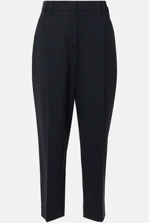 Brunello Cucinelli Wool-blend tapered pants