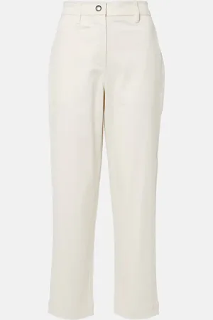 Proenza Schouler Label Cait cotton-blend tapered pants