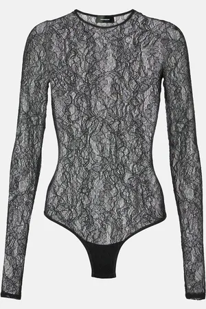 WARDROBE.NYC Floral lace bodysuit