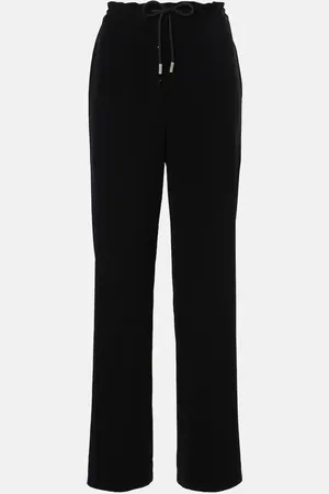 The Row Bonnette wool-blend crÃªpe straight pants