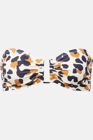 ERES Perle leopard-print bandeau bikini top
