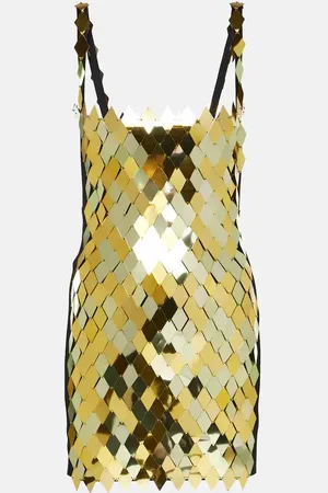 The Attico Rue embellished minidress