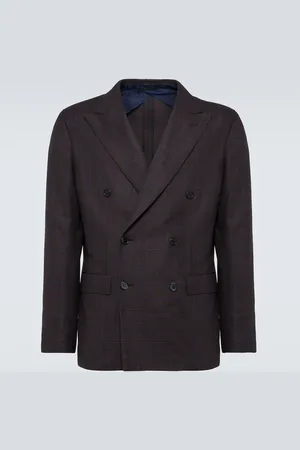BRIONI Prince of Wales checked wool blazer