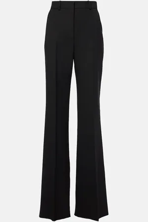 Sportmax Oxalis virgin wool canvas flared pants