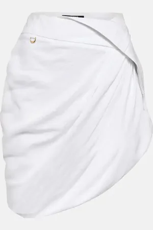 Jacquemus La Mini Jupe Saudade draped miniskirt