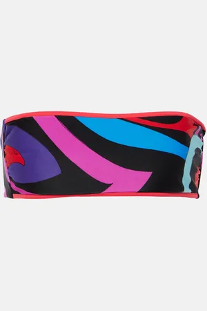 Puccini Marmo bandeau bikini top