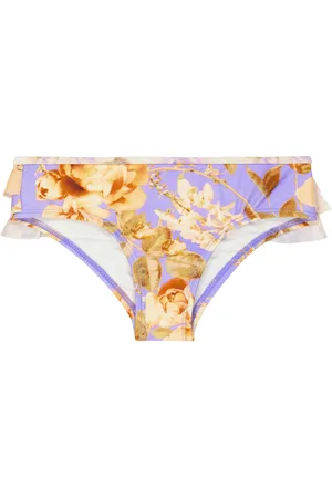 ZIMMERMANN Rosa floral bikini bottoms