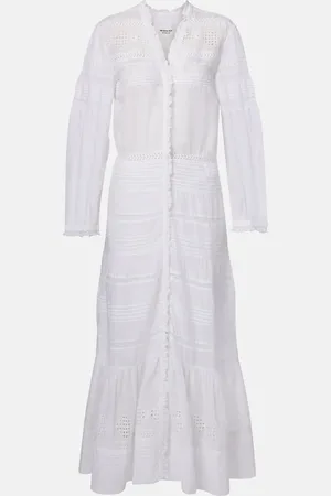 Marant Etoile Daniva lace-trimmed cotton maxi dress