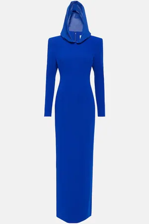 Monot MÃ´not Hooded crÃªpe maxi dress