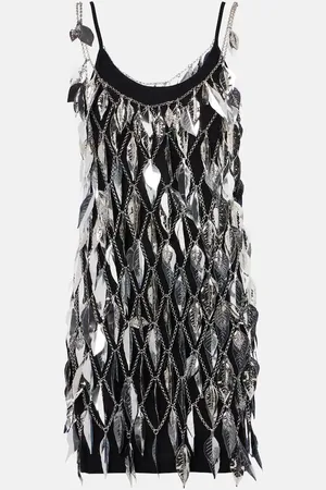 Paco rabanne Chain-detail embellished minidress