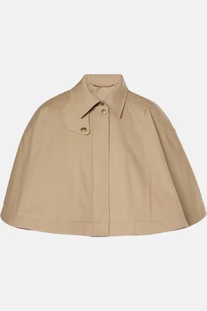 Chloé ChloÃ© Cropped cotton gabardine cape