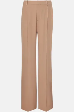 Saint Laurent Silk crÃªpe wide-leg pants