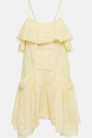 Marant Etoile Embroidered cotton minidress