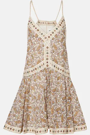 Marant Etoile Danielle paisley cotton minidress