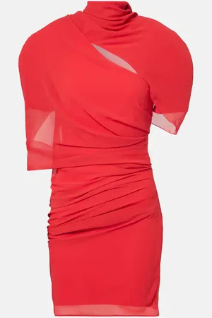 Jacquemus Castagna draped chiffon minidress