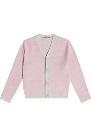Acne Studios Jacquard wool and cotton cardigan