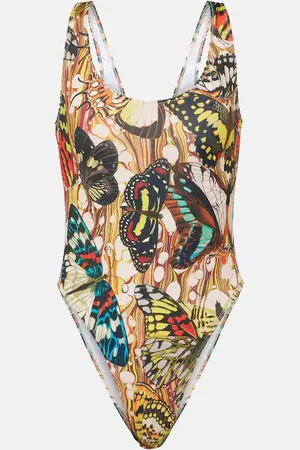 Jean Paul Gaultier Papillon printed swimsuit