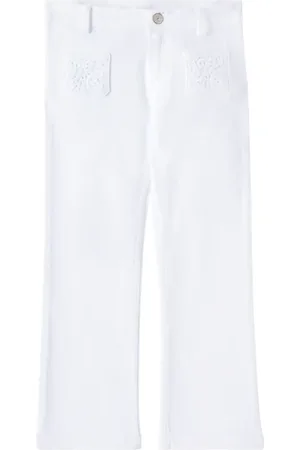 Tartine Et Chocolat Embroidered flared jeans