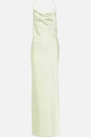 ROTATE Satin slip dress