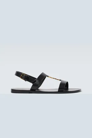 Saint Laurent Cassandre leather sandals