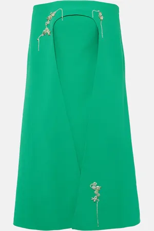 Safiyaa Rowan Manorel embellished caped midi dress