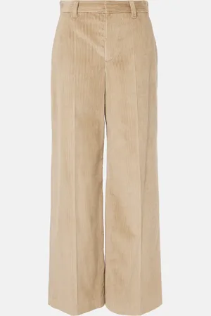 Brunello Cucinelli High-rise wide-leg corduroy pants
