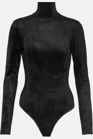 Alaïa AlaÃ¯a Turtleneck velvet bodysuit
