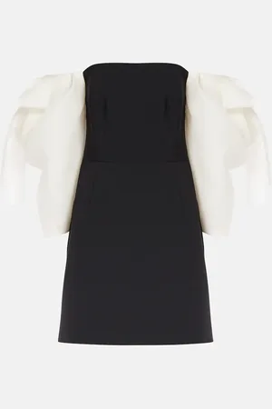 Carolina Herrera Strapless draped minidress