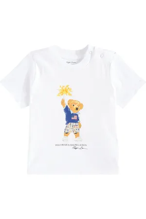 Ralph Lauren Baby Polo Bear cotton jersey T-shirt