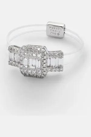 PERSÉE PersÃ©e Floating 18kt white gold ring with diamonds