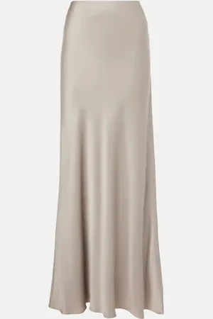 Brunello Cucinelli Satin cady maxi skirt