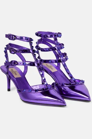 VALENTINO GARAVANI Rockstud patent leather pumps
