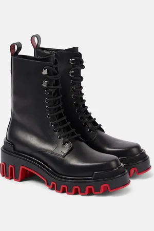 Christian Louboutin Dune Trott Alta leather combat boots