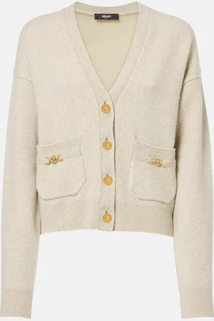 VERSACE Wool and cashmere cardigan