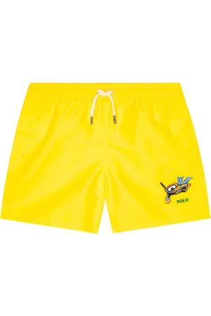 Ralph Lauren Traveler embroidered swim trunks
