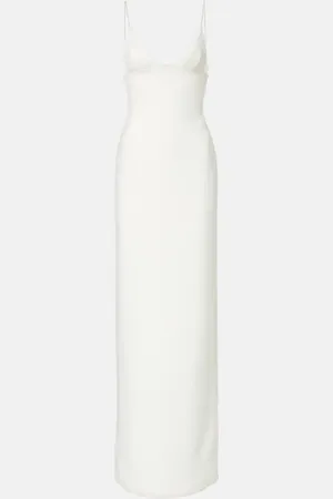 DAVID KOMA Bridal lace-trimmed gown