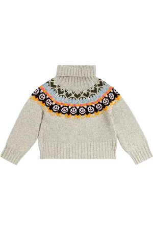 Molo Gimla intarsia wool-blend turtleneck sweater