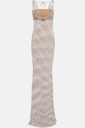 GIUSEPPE DI MORABITO Embellished mesh gown