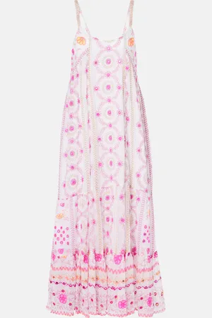 Juliet Dunn Printed cotton midi dress