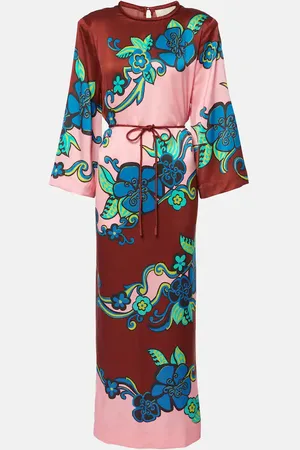 ALÉMAIS AlÃ©mais Printed silk satin maxi dress