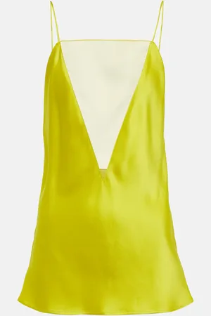 Stella McCartney Mesh-trimmed satin camisole