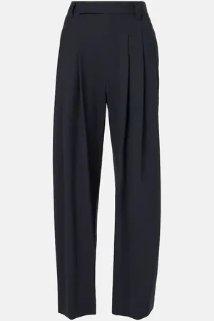 Brunello Cucinelli Wool-blend wide-leg pants