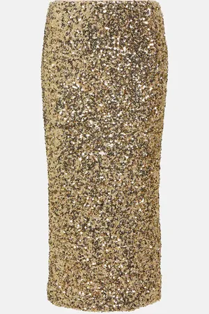 ROTATE Sequined midi skirt